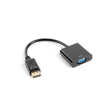 Lanberg VGA į DisplayPort Adapteris, 0,2 m, Juodas