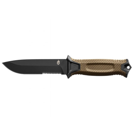 Išgyvenimo peilis GERBER Strongarm Fixed Serrated Coyote