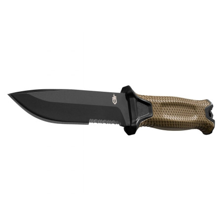 Išgyvenimo peilis GERBER Strongarm Fixed Serrated Coyote
