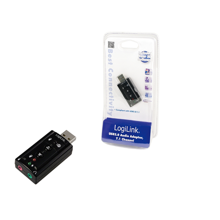 Logilink | USB Audio adapter, 7.1 sound effect