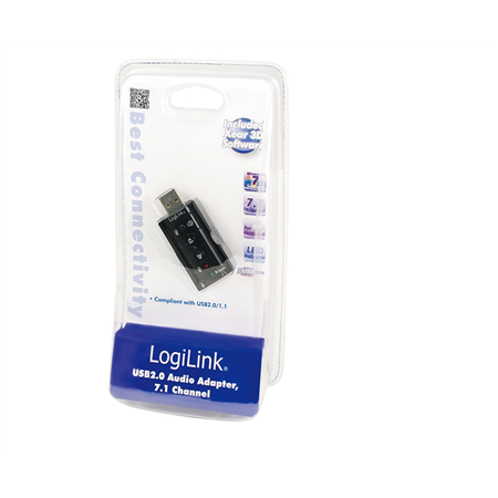 Logilink | USB Audio adapter, 7.1 sound effect