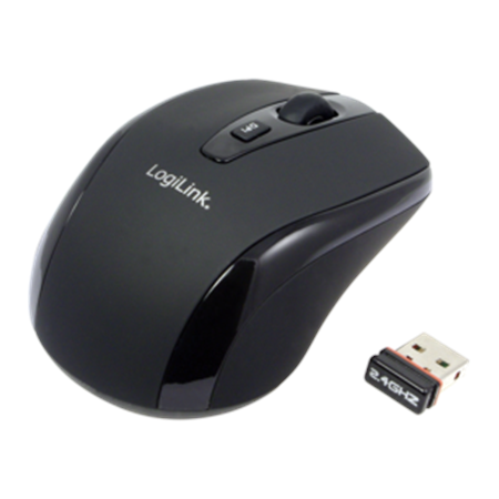 Logilink | Maus optisch Funk 2.4 GHz | 2.4GH wireless mini mouse with autolink | wireless | Black