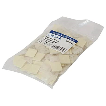 Cable Tie Mounts 20x20 mm | KAB0042 | Self-adhesive, for cable ties
