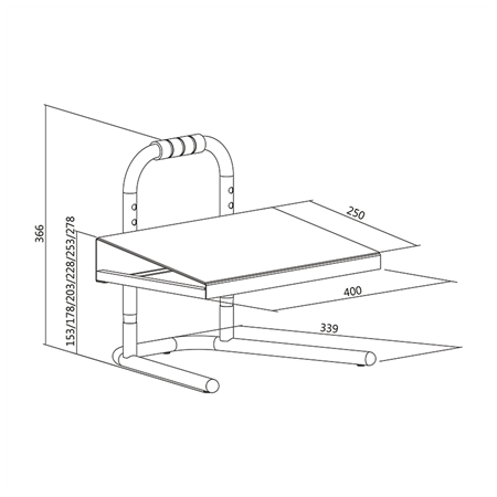 Logilink | Free-standing adjustable footrest | EO0007