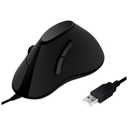 Logilink | Ergonomic Vertical Mouse | ID0158 | Optical | Wired | Black