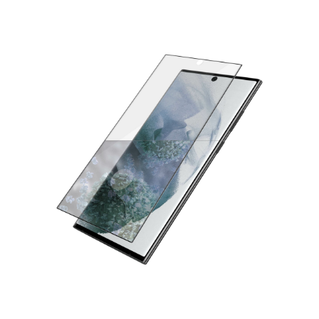PanzerGlass | Samsung | Galaxy S22 Ultra | Tempered glass | Black | Case friendly. Compatible with ultrasonic fingerprint sensor
