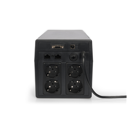 Digitus | Line-Interactive UPS | Line-Interactive UPS DN-170076, 2000VA/1200W 12V/9Ah x2 battery, 4x CEE 7/7, USB, RS232, RJ45,L