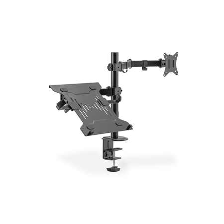 Digitus | Desk Mount | DA-90436 | Tilt, swivel, height adjustment, rotate | Maximum weight (capacity) 9 kg | Black