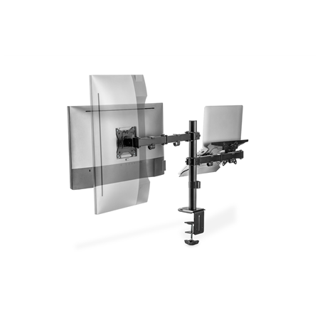 Digitus | Desk Mount | DA-90436 | Tilt, swivel, height adjustment, rotate | Maximum weight (capacity) 9 kg | Black