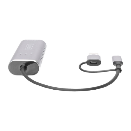 Digitus USB Type-C Gigabit Ethernet Adapter 2.5G, USB-C + USB A (USB3.1/3.0) | DN-3028 | USB3.0/USB C 3.1 to 2.5G Ethernet Adapt