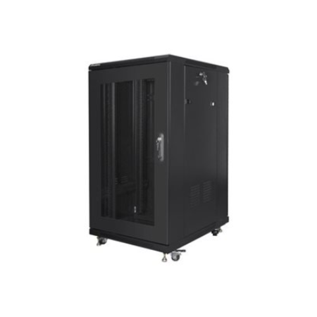 Lanberg | Rack cabinet 19" free-standing 22U/600x800 (flat pack) with mesh door | FF01-6822-23B | Black