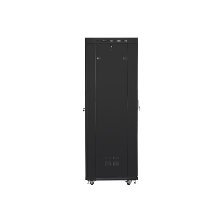 Lanberg | Rack cabinet 19" free-standing 42U/600x800 (flat pack) with glass door, LCD | FF01-6842-12BL | Black
