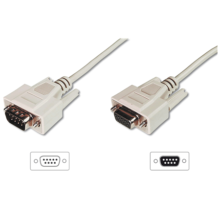 Digitus Data transfer extension cable, D-Sub9/St - D-Sub9/Bu | AK-610203-030-E