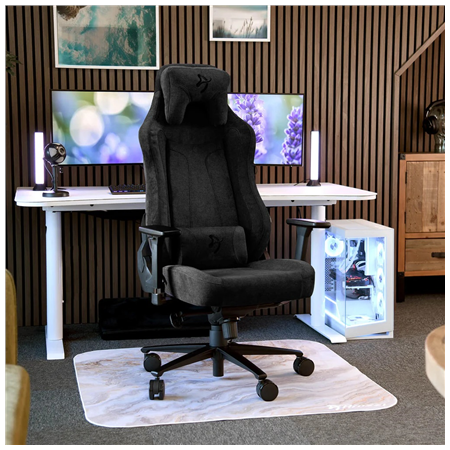 Arozzi Soft Fabric/Metal/Aluminium | Gaming Chair | Vernazza Soft Fabric | Pure Black