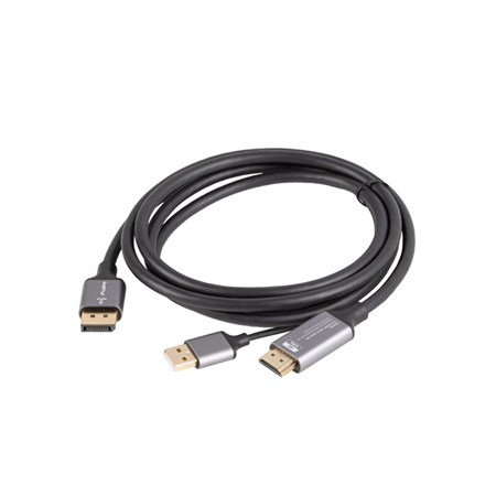 Lanberg HDMI (M) to Displayport (M) cable 4K, Black | CA-HDDP-20CU-0018-BK | 1.8 m
