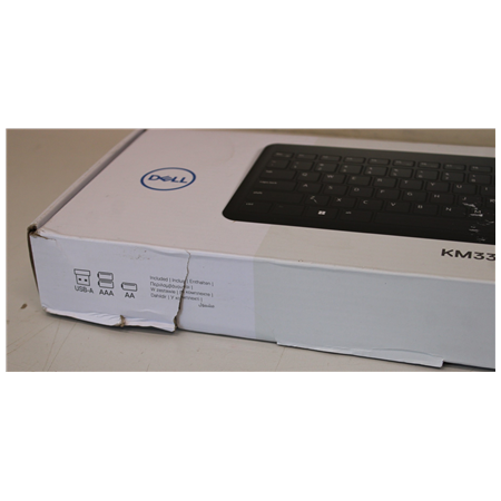 SALE OUT. | Dell | Keyboard and Mouse | KM3322W | Keyboard and Mouse Set | Wireless | Batteries included | US | DAMAGED PACKAGIN