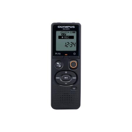 Olympus | Digital Voice Recorder (OM branded) | VN-541PC | Black | Segment display 1.39' | WMA