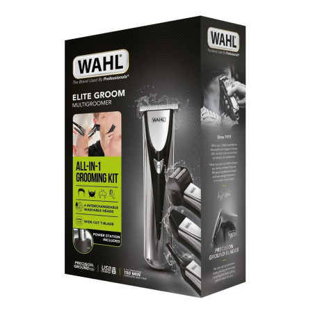 WAHL Elite Groom plaukų kirpimo mašinėlė Juoda, Sidabras Ličio-jonų (Li-Ion)