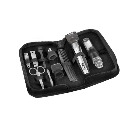Wahl Travel Kit Deluxe Juoda, Nerūdijančiojo plieno
