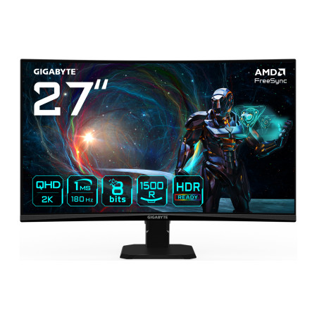 GIGABYTE GS27QCA kompiuterio monitorius 68,6 cm (27") 2560 x 1440 pikseliai Quad HD LED juodas