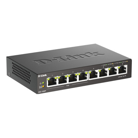 D-Link DGS-1008P/E nevaldomas tinklo komutatorius su PoE