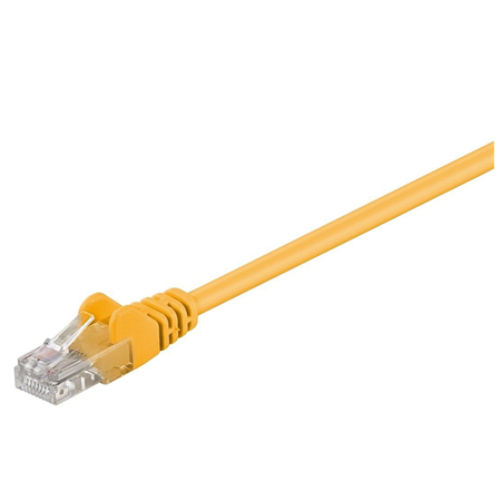 Goobay | CAT 5e patch cable, U/UTP | 95556 | Yellow RJ45 male (8P8C) | RJ45 male (8P8C)