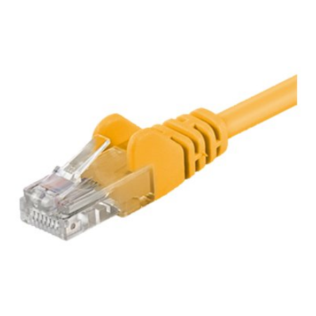 Goobay | CAT 5e patch cable, U/UTP | 95556 | Yellow RJ45 male (8P8C) | RJ45 male (8P8C)