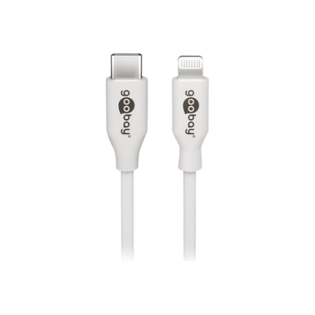 Goobay | Lightning - USB-C USB charging and sync cable | USB-C to Lightning Apple Lightning male (8-pin) | USB-C male