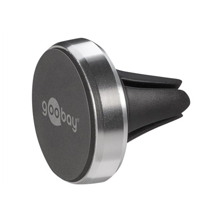 Goobay | Magnetic mount Metal Slim Design for smartphones (35mm) | 38685 | Black/Silver | Magnetic holder is suitable for almost