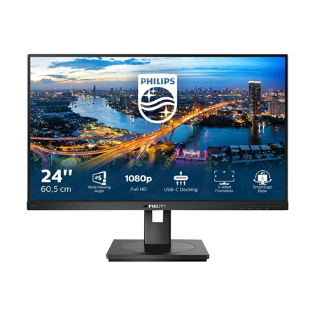Philips | 243B1/00 | 23.8 " | IPS | FHD | 16:9 | 75 Hz | 4 ms | 1920 x 1080 pixels | 250 cd/m² | HDMI ports quantity 1 | Black