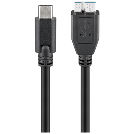 Goobay | Round cable | USB-C to micro-B 3.0 cable | 67995 | micro-B 3.0 | USB-C (male)