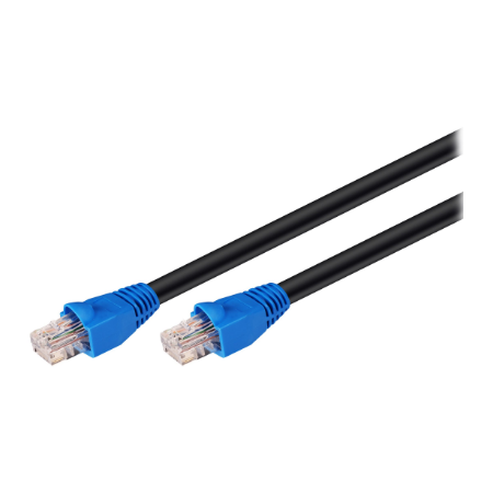 CAT 6 Outdoor-patch cable U/UTP | 94389 | Prewired, unshielded LAN cable with RJ45 plugs for connecting network components; Doub