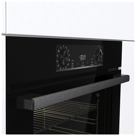 Gorenje Oven | BOS6737E13FBG | 77 L | Electric | AquaClean | Mechanical | Steam function | Height 59.5 cm | Width 59.5 cm | Stai