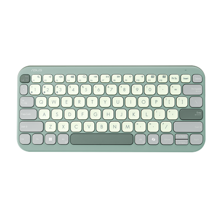 Asus Marshmallow KW100 | Keyboard | Wireless | US International | Green Tea Latte | Bluetooth