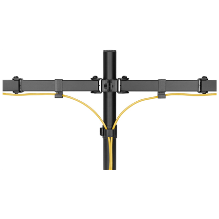 Goobay Dual Monitor Mount Flex | Swivel, Tilt, Rotation | 17-32 " | Maximum weight (capacity) 8 kg | Black