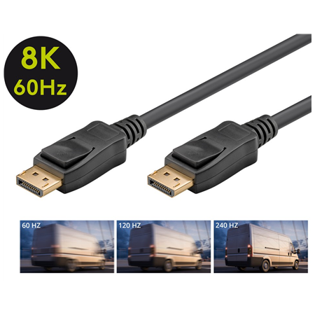 Goobay | DisplayPort Cable 2.0/2.1, 40 Gbit/s | 2 m