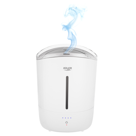 Adler Humidifier | AD 7971 | 30 W | Water tank capacity 5 L | Ultrasonic | Humidification capacity 100-250 ml/hr | White