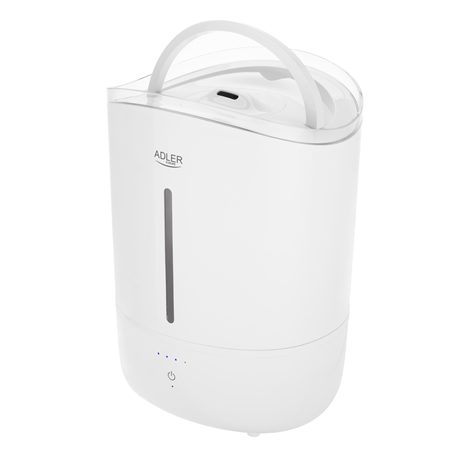 Adler Humidifier | AD 7971 | 30 W | Water tank capacity 5 L | Ultrasonic | Humidification capacity 100-250 ml/hr | White