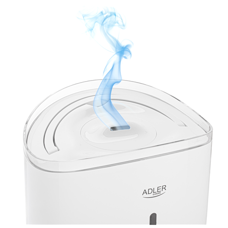Adler Humidifier | AD 7971 | 30 W | Water tank capacity 5 L | Ultrasonic | Humidification capacity 100-250 ml/hr | White