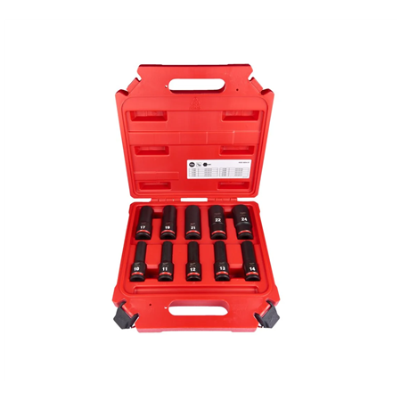 Milwaukee | 1/2" Impact socket set deep, 10 pcs | 4932480457