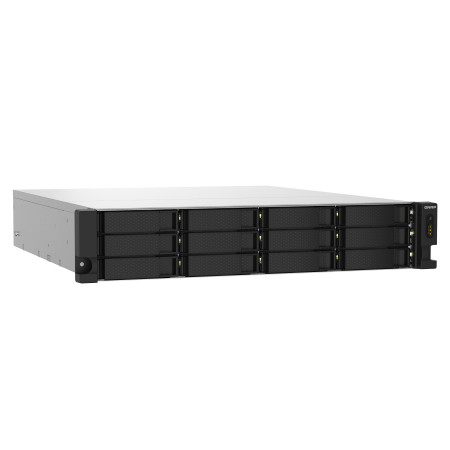 QNAP TS-1232PXU-RP NAS Stovas (2U) Juodas
