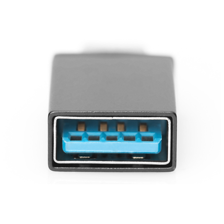 Digitus | USB Type-C adapter, type C to A M/F, 3A, 5GB, 3.0 Version | AK-300506-000-S | Plug USB C | Jack USB A