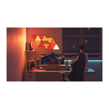 Nanoleaf | Shapes Black Triangles Expansion Pack (3 panels) | 42 W | WiFi