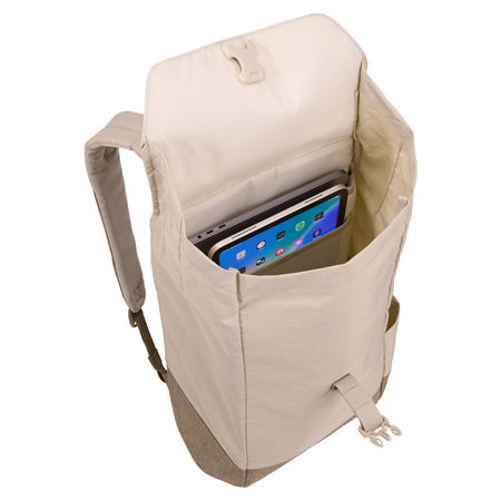 Thule | Lithos | Backpack 16L | Fits up to size 16 " | Laptop backpack | Pelican Gray/Faded Khaki