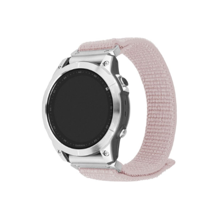 Fixed | Sporty Strap for Garmin QuickFit 22mm | 160-210 mm | Rose gold | Nylon