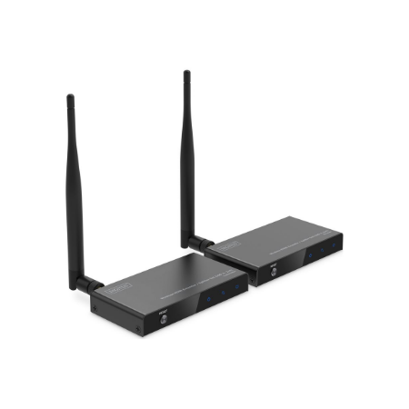 Digitus Wireless HDMI Extender/Splitter Set (100m, 1x4) | DS-55346 | Black