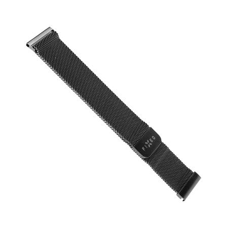 Fixed | Mesh Strap for Smatwatch, Quick Release 22mm | Black
