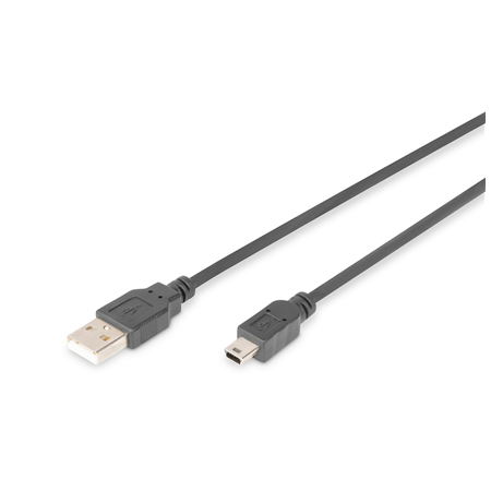 Digitus Connection Cable, 1.8 m | AK-300108-018-S | USB Type A to USB Mini B