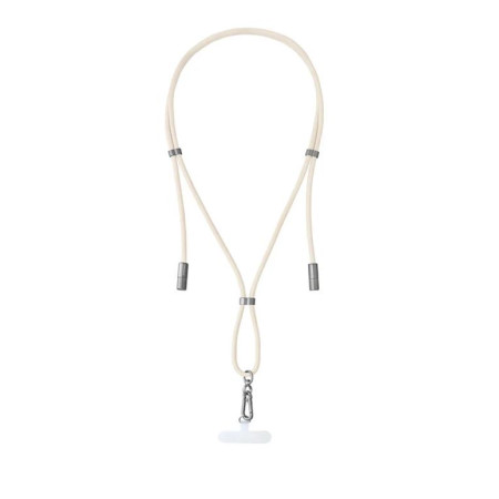 USB-C į USB-C laidas 1.65m su dirželiu smėlio spalvos