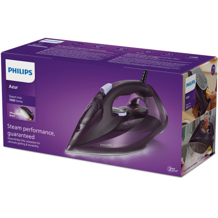 Philips Azur 7000 DST7051/30 garų lygintuvas, tamsiai violetinis